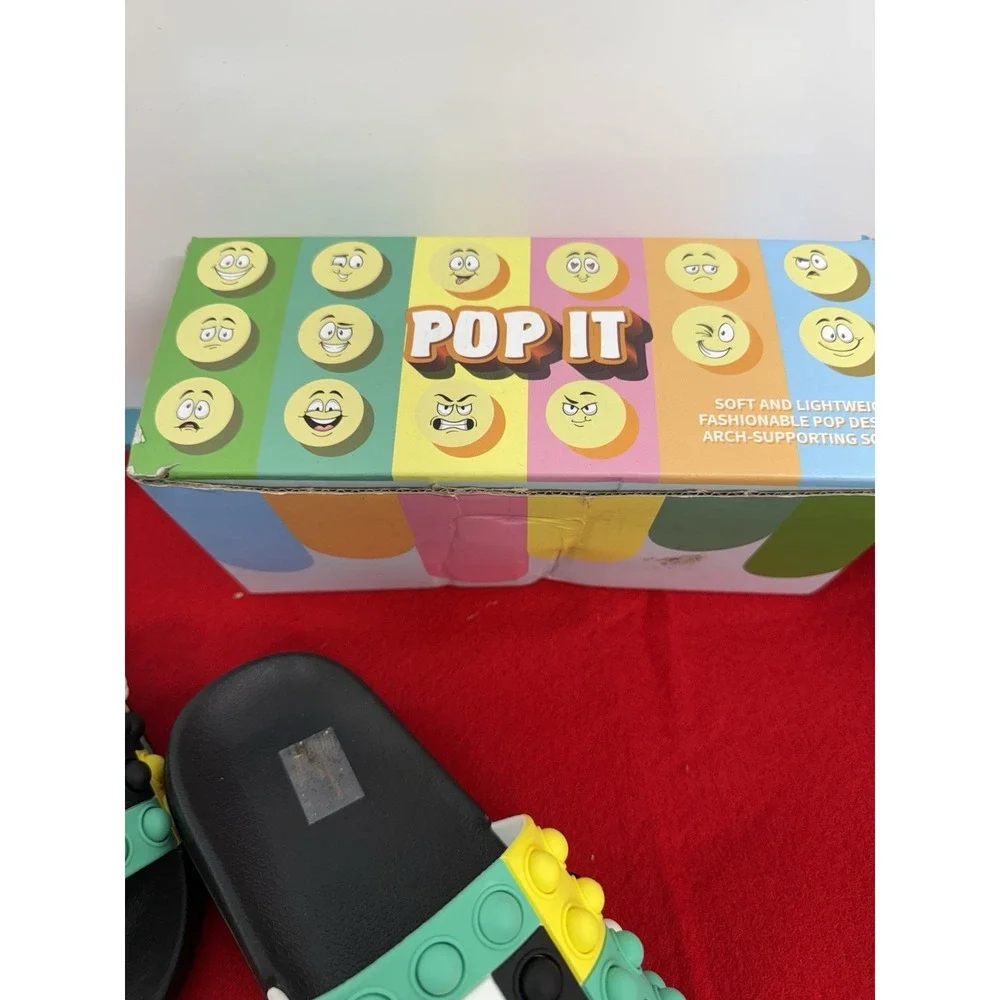 Kids Pop It Slide On Shoes New  Size 13-13.5 (31)